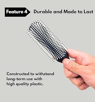 Amazon | MDSTYLE ヘアブラシ 9列ピン スタイリング ヘアブロー